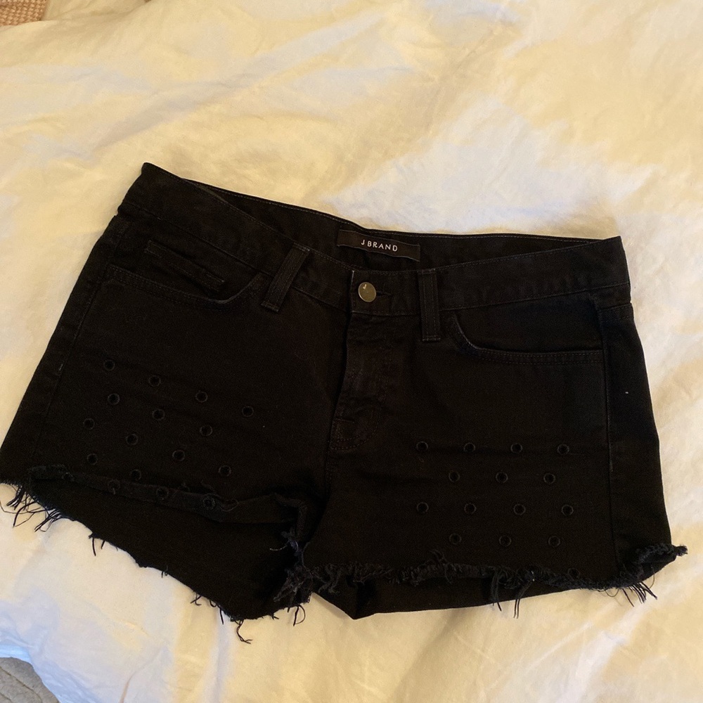 J BRAND BLACK DENIM SHORTS